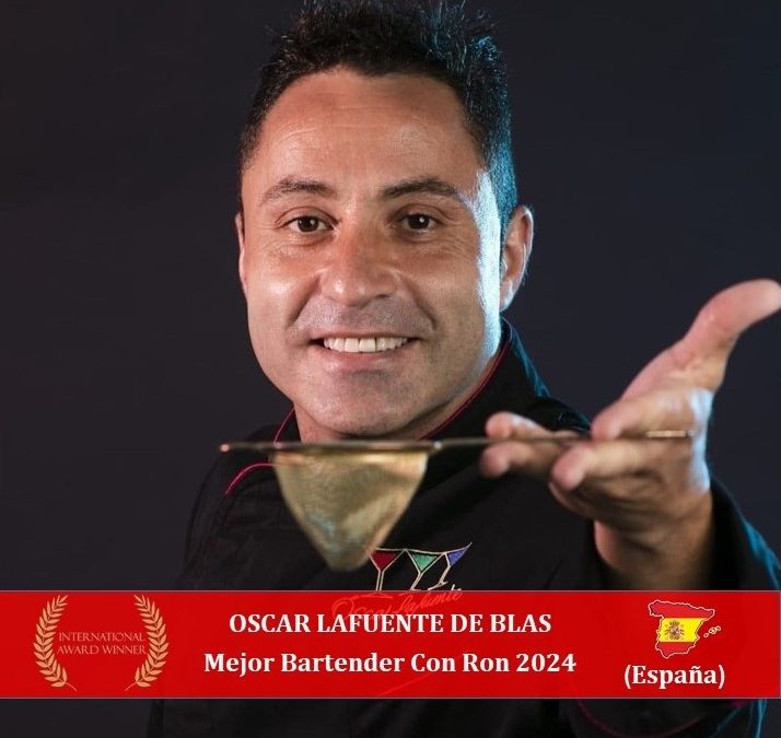 Oscar Lafuente es el Mejor Bartender con Ron 2024